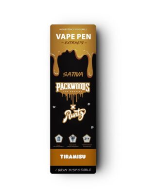 THC Vape Pen Packwoods x Tiramisu 1ml